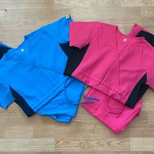 Set of WonderWink Maternity scrubs